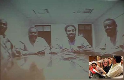 Witnessing Guantanamo: Screen with Amy inset Witnessing Guantanamo: Screen with Amy inset