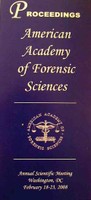 American Academy of Forensic Science: Proceedings Cover
