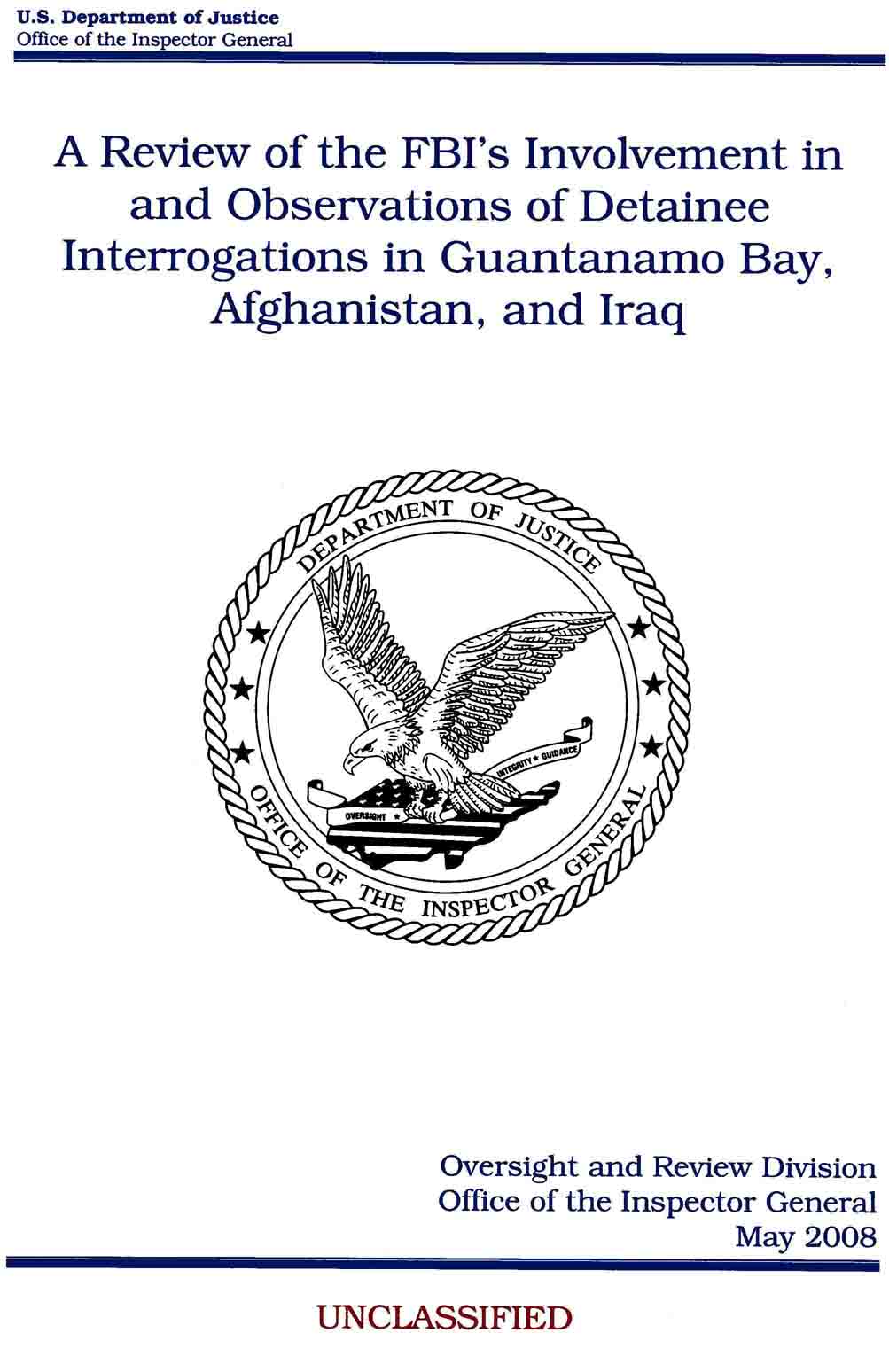 Cover of the FBI Review, 2008